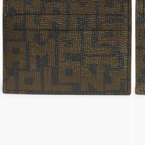 Longchamp Brown and Black Card Holder